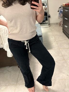 Roxy Navy Drawstring Pants